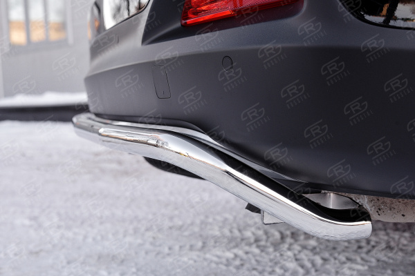 Фото Защита заднего бампера d42 волна под машину KIA SORENTO PRIME CRDI 2015-2018