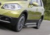 Фото Пороги алюминиевые Rival "Premium" для Suzuki SX4 2015-