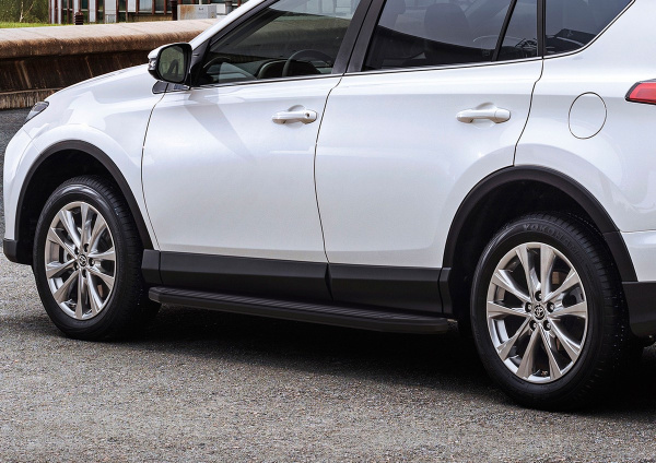 Фото Порог-площадка "Premium-Black" Toyota Rav 4 2015-