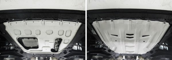 Фото Защита картера и КПП Rival для Lada Vesta седан, седан Sport, универсал, универсал Cross 2015-н.в., алюминий 4 мм, без крепежа, 3.6029.1