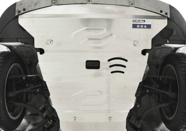 Фото Защита картера Rival для BMW X1 4WD 2009-2015, алюминий 4 мм, с крепежом, 333.0515.1