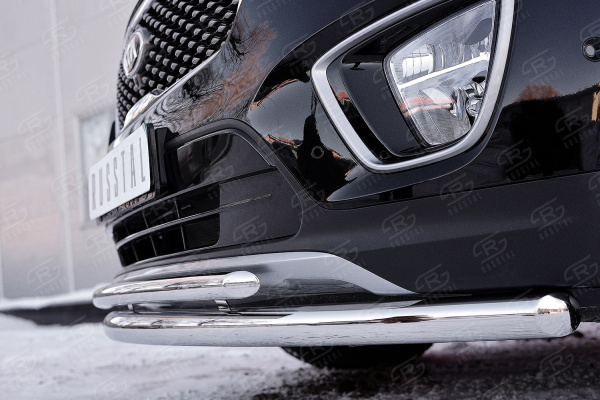 Фото Защита переднего бампера d63 дуга-Ф42 дуга KIA SORENTO PRIME CRDI 2015-2018