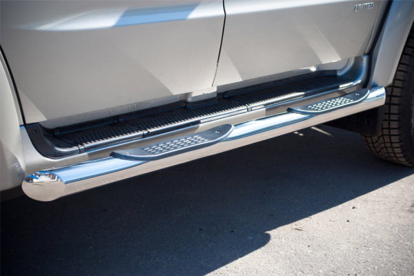 Фото Пороги труба d76 с накладками (вариант 1) UAZ Patriot 2005-2013