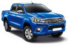 Пороги алюминиевые Rival "Premium" для Toyota Hilux 2015-