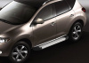 Фото Пороги алюминиевые Rival "Silver" для Nissan Murano 2009-2016