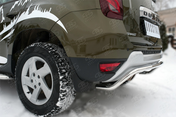Фото Защита заднего бампера d42 (волна) RENAULT Duster 2015-