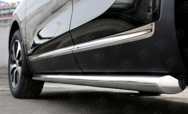 Фото Пороги труба d63 (вариант 1) KIA SORENTO PRIME CRDI 2015-2018