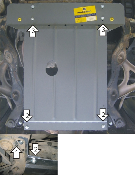 Фото Защита Motodor для картера и КПП Ford Mondeo (1996-2000)