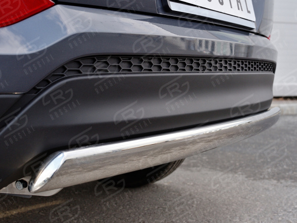 Фото Защита заднего бампера 75х42 дуга (кроме Hi-Tech) HYUNDAI Tucson 2015-2017