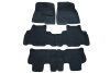 Автомобильные 3D коврики Боратекс для Toyota Highlander III, 7 мест 2013 –, ворсовые