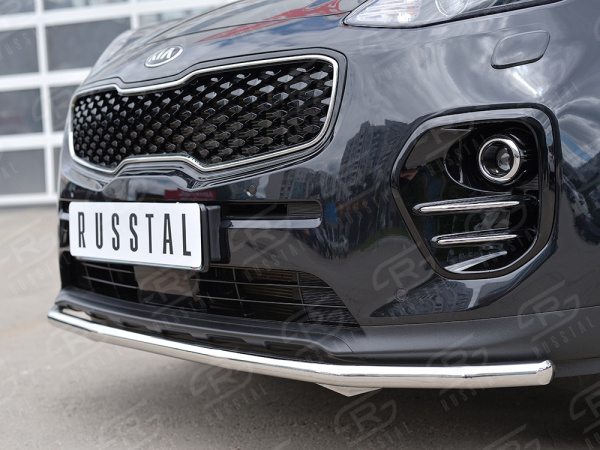 Фото Защита переднего бампера d42 секция KIA SPORTAGE 2016-2018