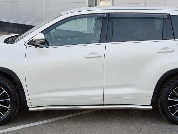 Фото Пороги труба d63 (вариант 3) TOYOTA HIGHLANDER 2017