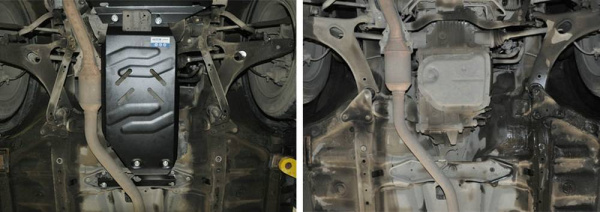 Фото Защита КПП Автоброня для Subaru XV КПП 2012-