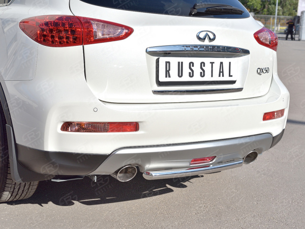 Фото Защита заднего бампера d42 дуга INFINITI QX 50 2016-2018