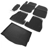 Комплект ковриков салона и багажника Rival для Ford Focus III хэтчбек 2011-2019, полиуретан, с крепежом, с перемычкой, 6 шт., K11801005-3