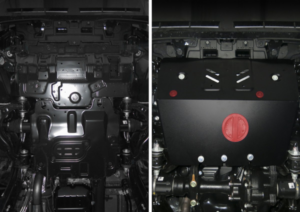 Фото Защита радиатора АвтоБроня (часть 1) для Lexus GX 460 2009-2013 2013-н.в.