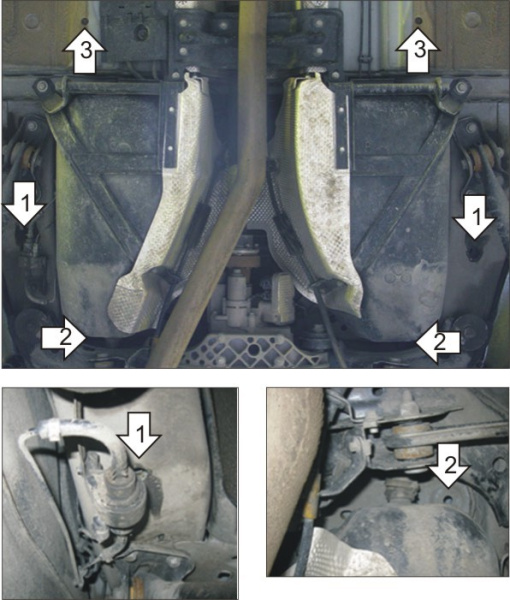 Фото Защита Motodor для топливного бака Land Rover Freelander 2 (2007 по наст.)