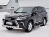 Фото Защита переднего бампера d63 дуга-d63 секции+клыки LEXUS LX450d-LX570 2015 (кроме F-Sport)