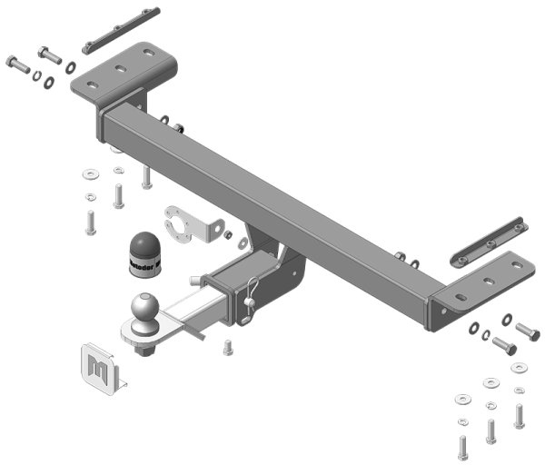 Фаркоп Мотодор для Chery Tiggo 7 Pro I (2020-) «быстросъемный под квадрат»