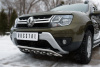 Фото Защита переднего бампера d42 (волна)+d42 (зубы) RENAULT Duster 2015-