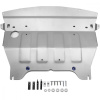 Защита картера Rival для Infiniti EX25/35 2008-2013/G35 2006-2010/G37 2010-2014/QX50 2013-2016 2016-2018, алюминий 4 мм, с крепежом, 333.2403.2