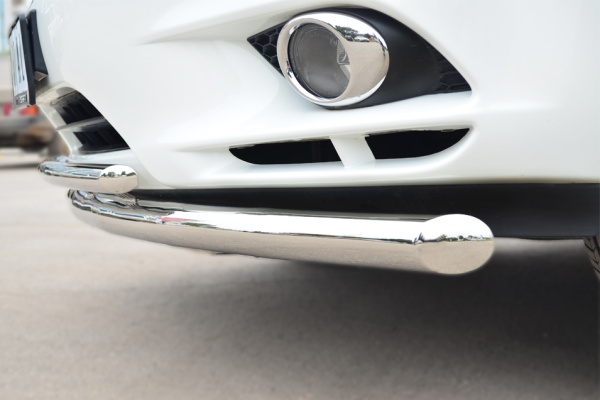 Фото Защита переднего бампера d63 (секции) d42 (дуга) INFINITI JX35-QX60 2013-2016