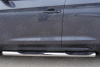 Фото Пороги труба d76 с накладкой (вариант 3) HYUNDAI Tucson 2015-2017