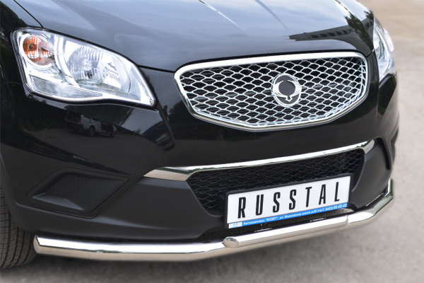 Фото Защита переднего бампера d63 (секции)/42 (дуга) SSANG ACTYON 2010-2013