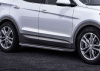 Фото Пороги алюминиевые Rival "Premium" для Hyundai Santa Fe 2012-2016-