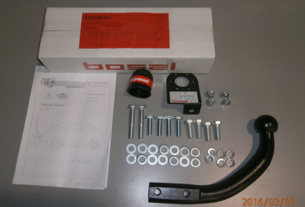 фото Фаркоп Bosal - Oris - Weso для Hyundai Accent IV седан/ хэтчбек (2010-2019)