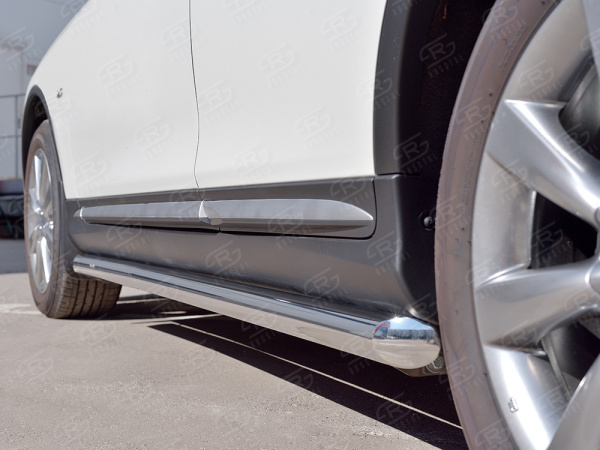 Фото Пороги труба d63 секция INFINITI QX 50 2016-2018