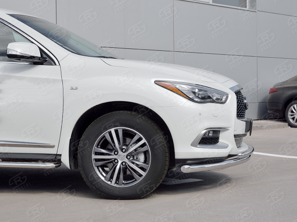 Фото Защита переднего бампера d63 дуга-d42 дуга INFINITI QX60 2016-
