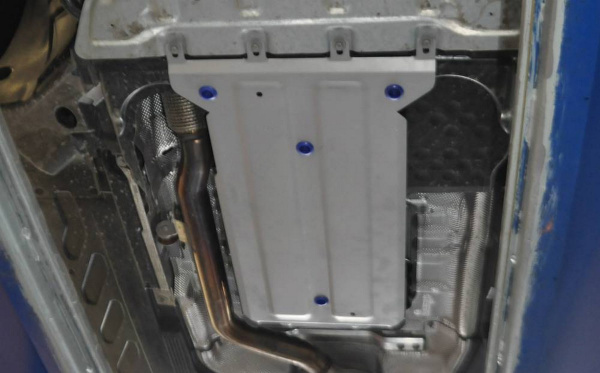 Фото Защита КПП Rival для Mercedes-Benz GLС 2015-н.в., алюминий 4 мм, с крепежом, 333.3940.1