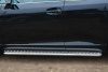 Пороги труба d42 с листом (лист алюм,проф.нерж)(вариант 1) TOYOTA Venza 2013