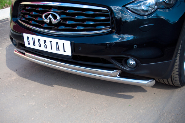 Фото Защита переднего бампера d63/63 INFINITI FX 37-QX70 2010-