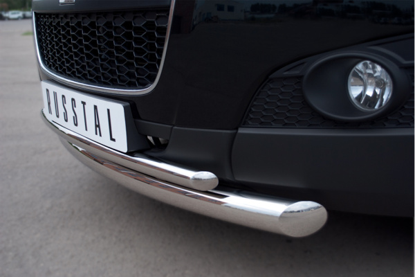 Фото Защита переднего бампера d76/42 (дуга) CHEVROLET Captiva 2011-2013