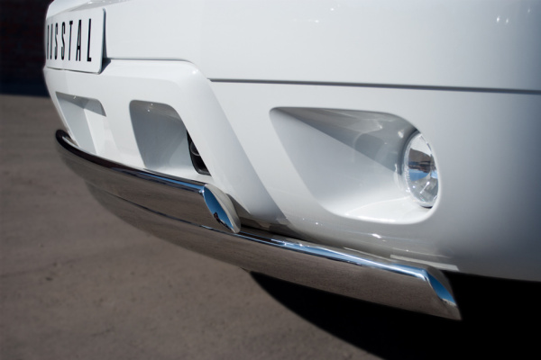 Фото Защита переднего бампера d75/42х75/42 овалы CHEVROLET Tahoe 2012-2014