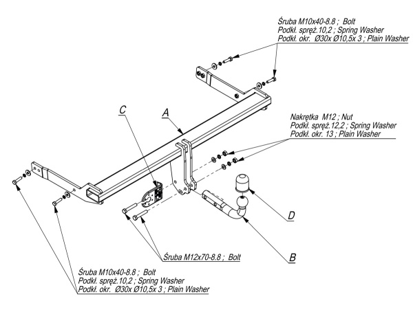 фото Фаркоп Imiola для Skoda Kodiaq (2017-)