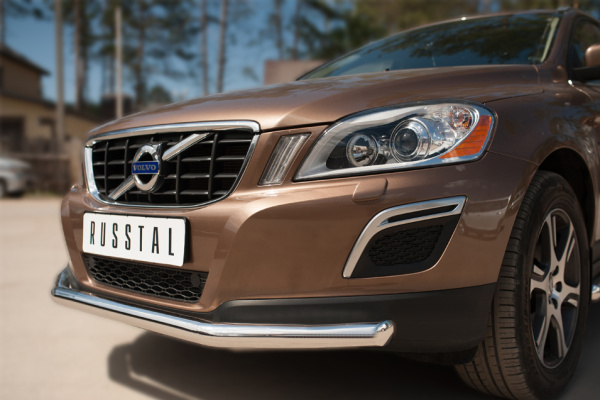 Фото Защита переднего бампера d63 (секции) Volvo XC60 2008-2013