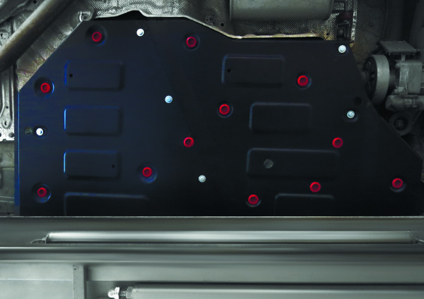 Фото Защита топливного бака АвтоБРОНЯ для Volkswagen Teramont 4WD 2018-н.в.