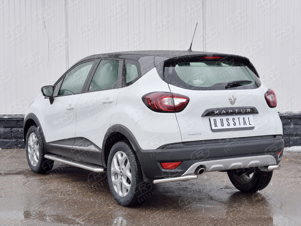 Фото Защита заднего бампера уголки d42 секция RENAULT KAPTUR 2016