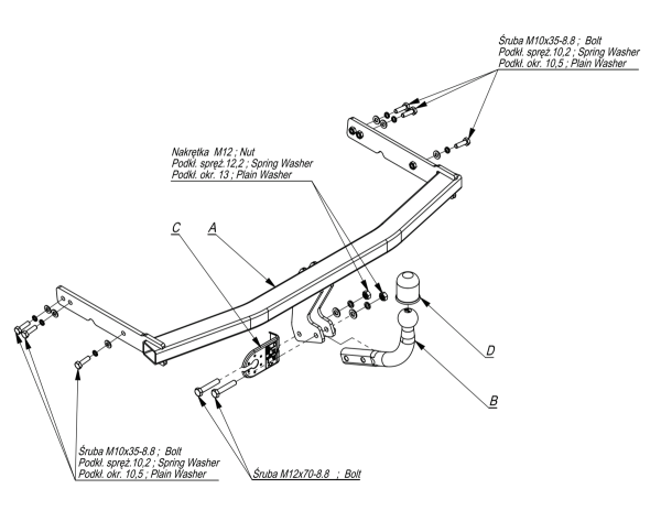 фото Фаркоп Imiola для Seat Toledo III (2004-2009)