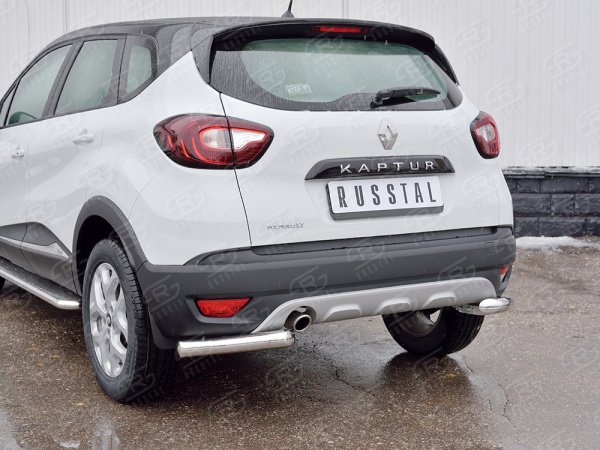 Фото Защита заднего бампера уголки d63 секция RENAULT KAPTUR 2016