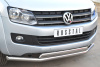 Фото Защита переднего бампера d63 (секции) 75х42 (дуга) VOLKSWAGEN Amarok 2009-2015