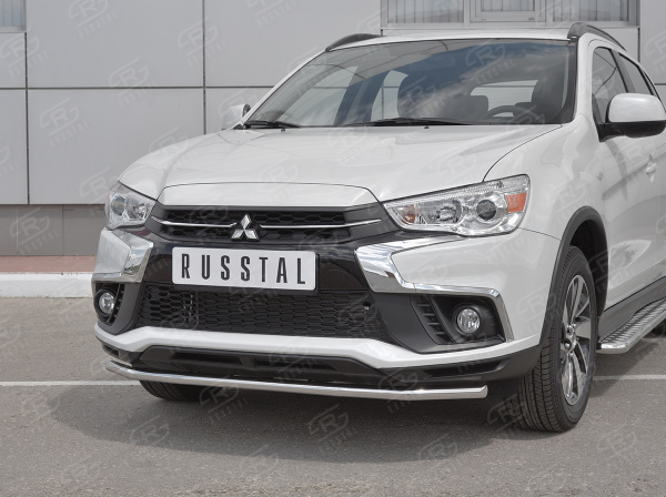 Фото Защита переднего бампера d42 секции MITSUBISHI ASX 2017-