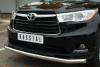Фото Защита переднего бампера d63 (секции) TOYOTA Highlander 2014-2016