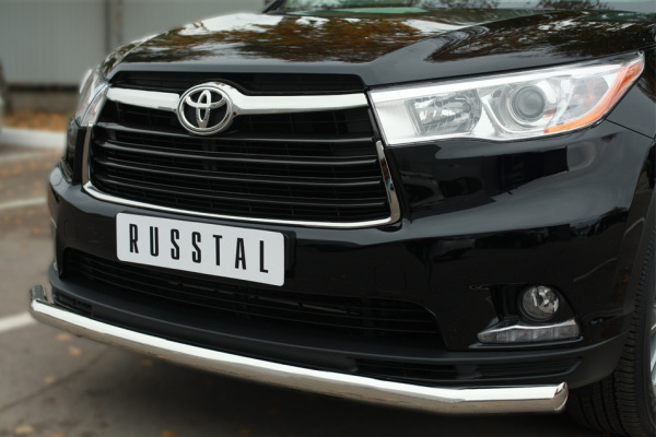 Фото Защита переднего бампера d63 (секции) TOYOTA Highlander 2014-2016