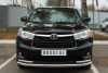 Защита переднего бампера d63 (секции) d42х2 (уголки) TOYOTA Highlander 2014-2016