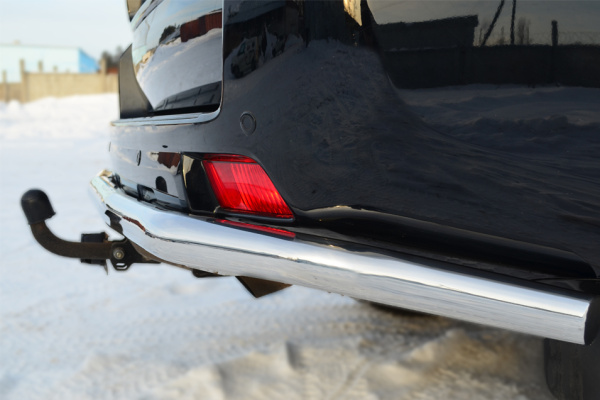 Фото Защита заднего бампера d63 (секции) волна TOYOTA LC Prado 150 2009-2013