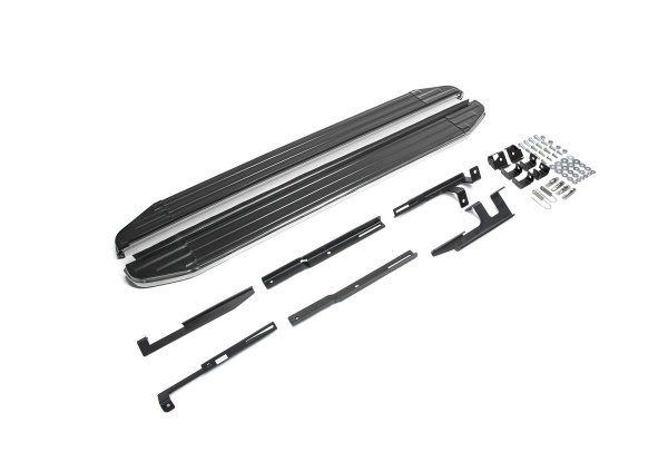 Фото Пороги алюминиевые Rival "Premium" для Mazda CX-5 2011-2015-2017